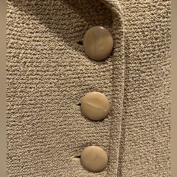 ST JOHN Women's Tan Knit Blazer / Size 4 / - Picture 4 of 12